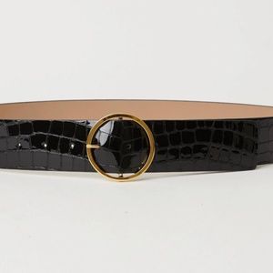 B-Low the Belt Molly Croco Luster Embossed Leather Belt